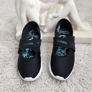 Adidas Womens Black and White Slip-On Sneakers